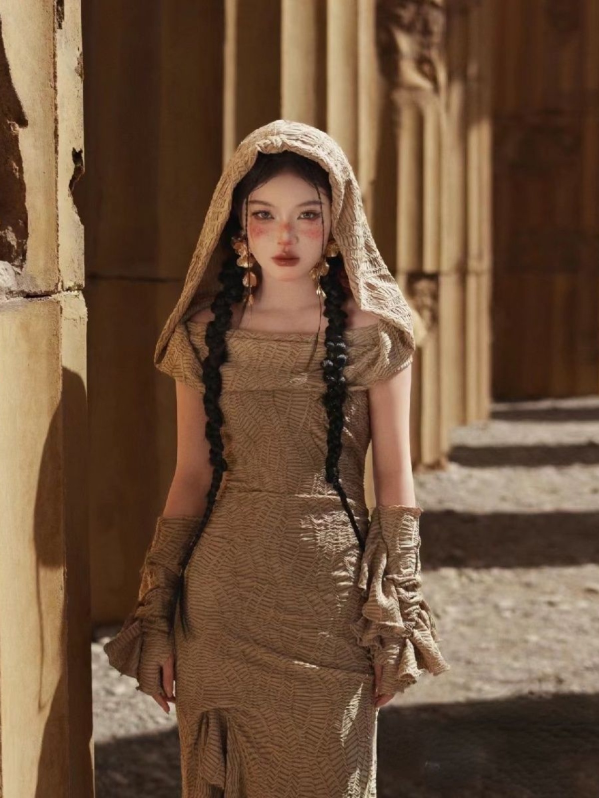 Ethnic Fashion Studio - Robe de vacances style Princesse du