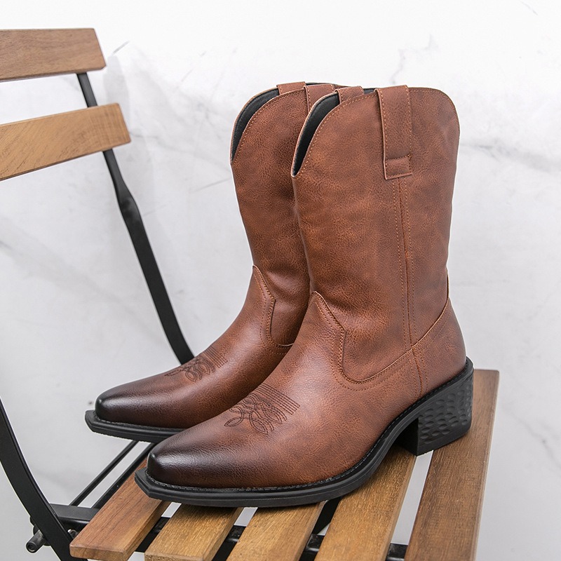 Ethnic And Fashion - Bottes pour hommes, style western classique