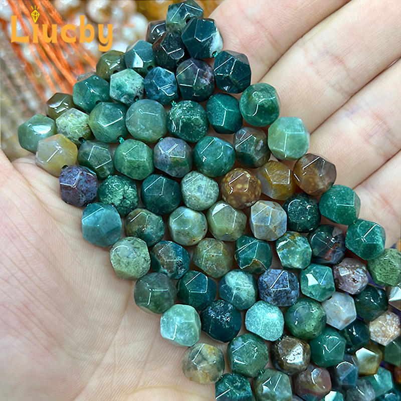 Perles d'agate indienne à face - Ethnic Fashion India avis et prix
