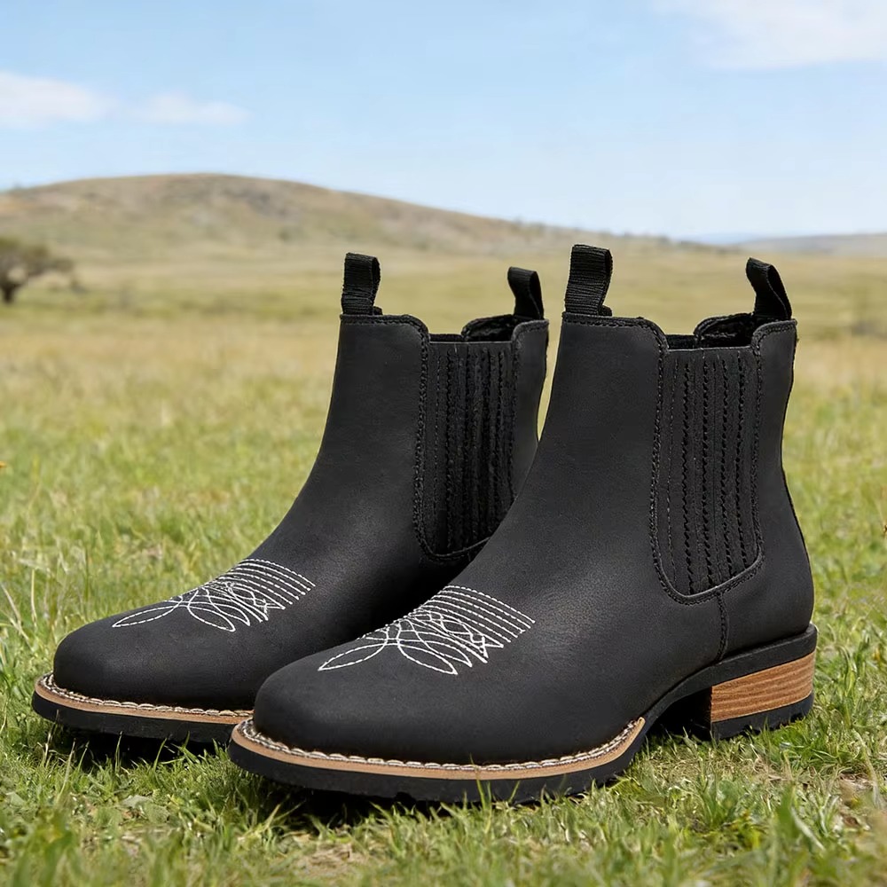 Bottes de cowboy à bout large  - Ethnic And Fashion avis et prix