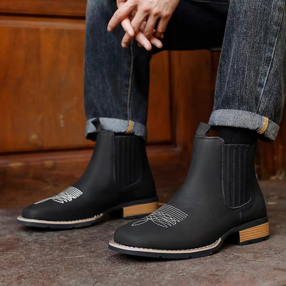 Bottes de cowboy à bout large  - Ethnic And Fashion avis et prix