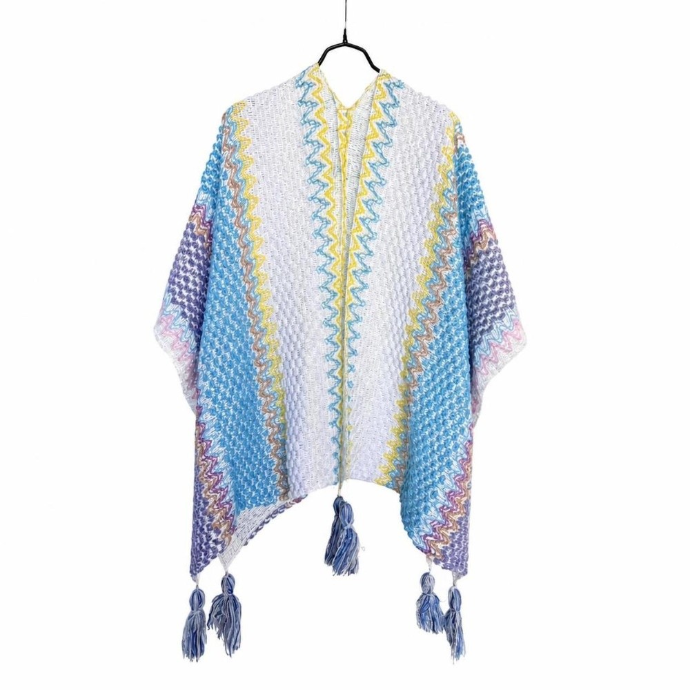 Poncho cape en tricot à motif  - Ethnic Wear In Fashion avis et prix