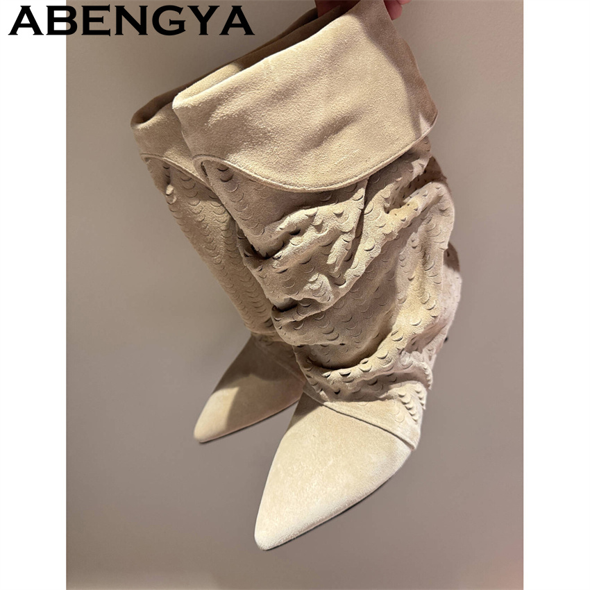 Bottines mi-mollet pour femme, - Ethnic And Fashion avis et prix