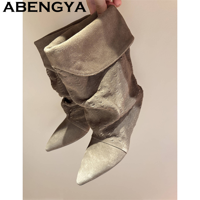 Bottines mi-mollet pour femme, - Ethnic And Fashion avis et prix