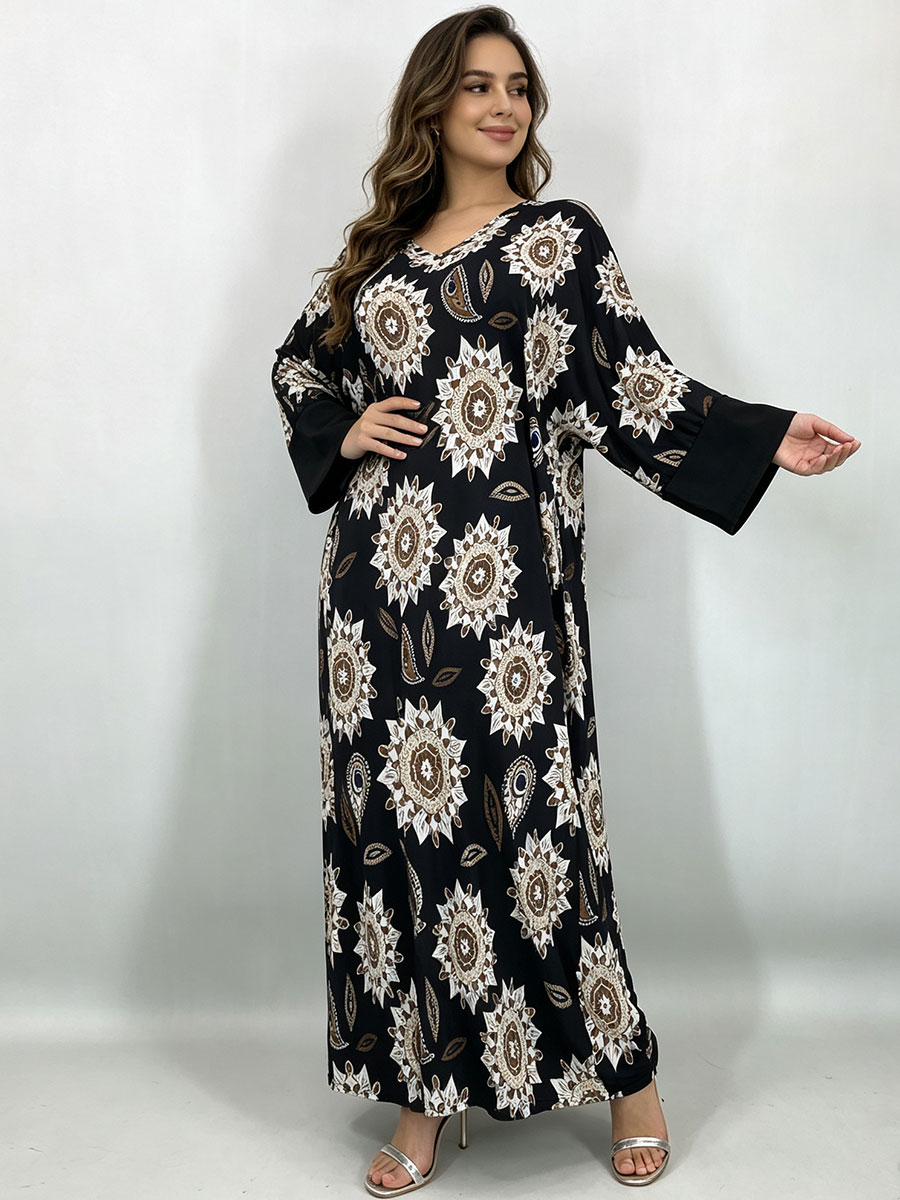Robe maxi grande taille pour f - Ethnic Fashion Dress avis et prix
