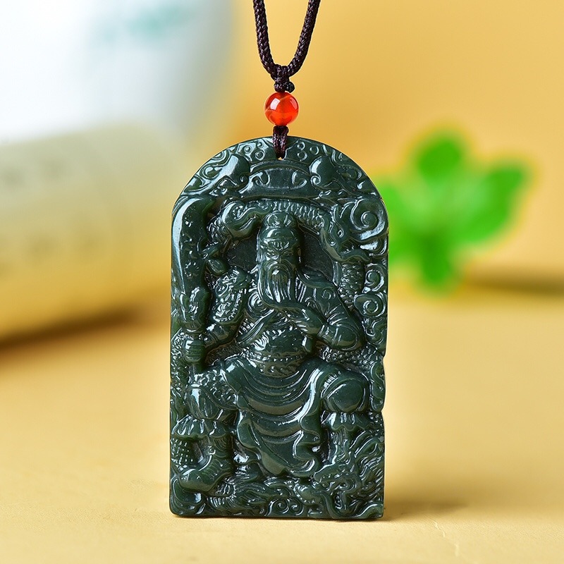 Pendentif Guan Gong double fac - Ethnic Fashion Brand avis et prix