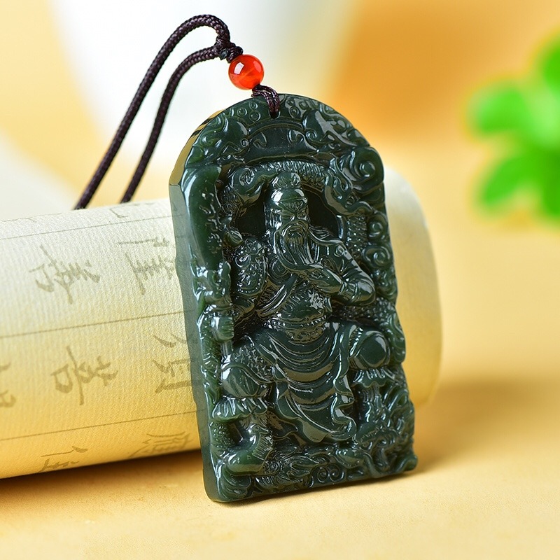 Pendentif Guan Gong double fac - Ethnic Fashion Brand avis et prix