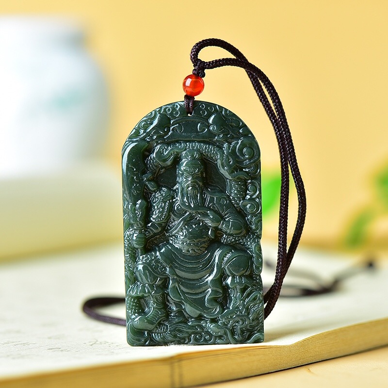 Pendentif Guan Gong double fac - Ethnic Fashion Brand avis et prix