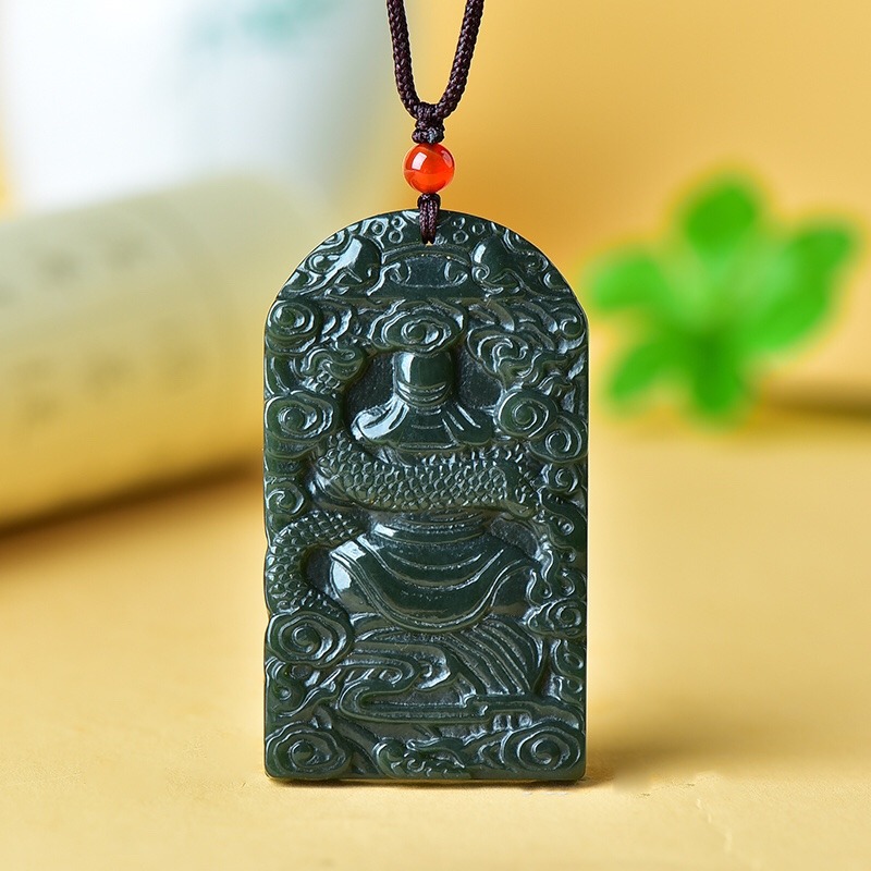 Pendentif Guan Gong double fac - Ethnic Fashion Brand avis et prix
