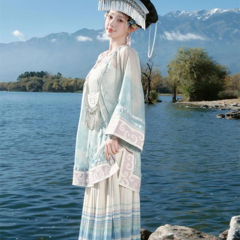 Vêtements ethniques bleus pour - Ethnic Fashion Studio avis et prix