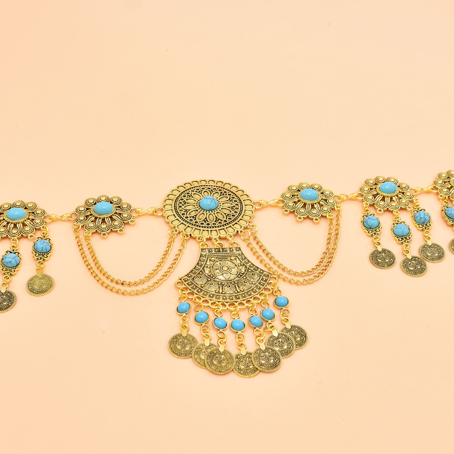 Pièces de monnaie carrées géom - Ethnic Fashion Dress avis et prix