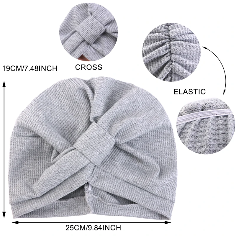 Chapeau-foulard en coton gaufr - Ethnic Fashion India avis et prix