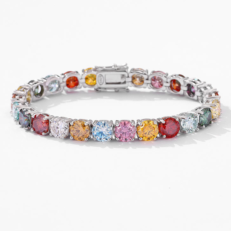 Bracelet en moissanite couleur - Ethnic Wear In Fashion avis et prix