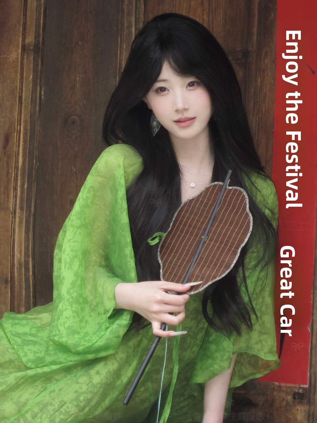 Robe verte de style chinois, i - Ethnic Fashion Studio avis et prix